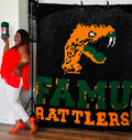 FAMU Rattlers Handmade Graphghan Blanket