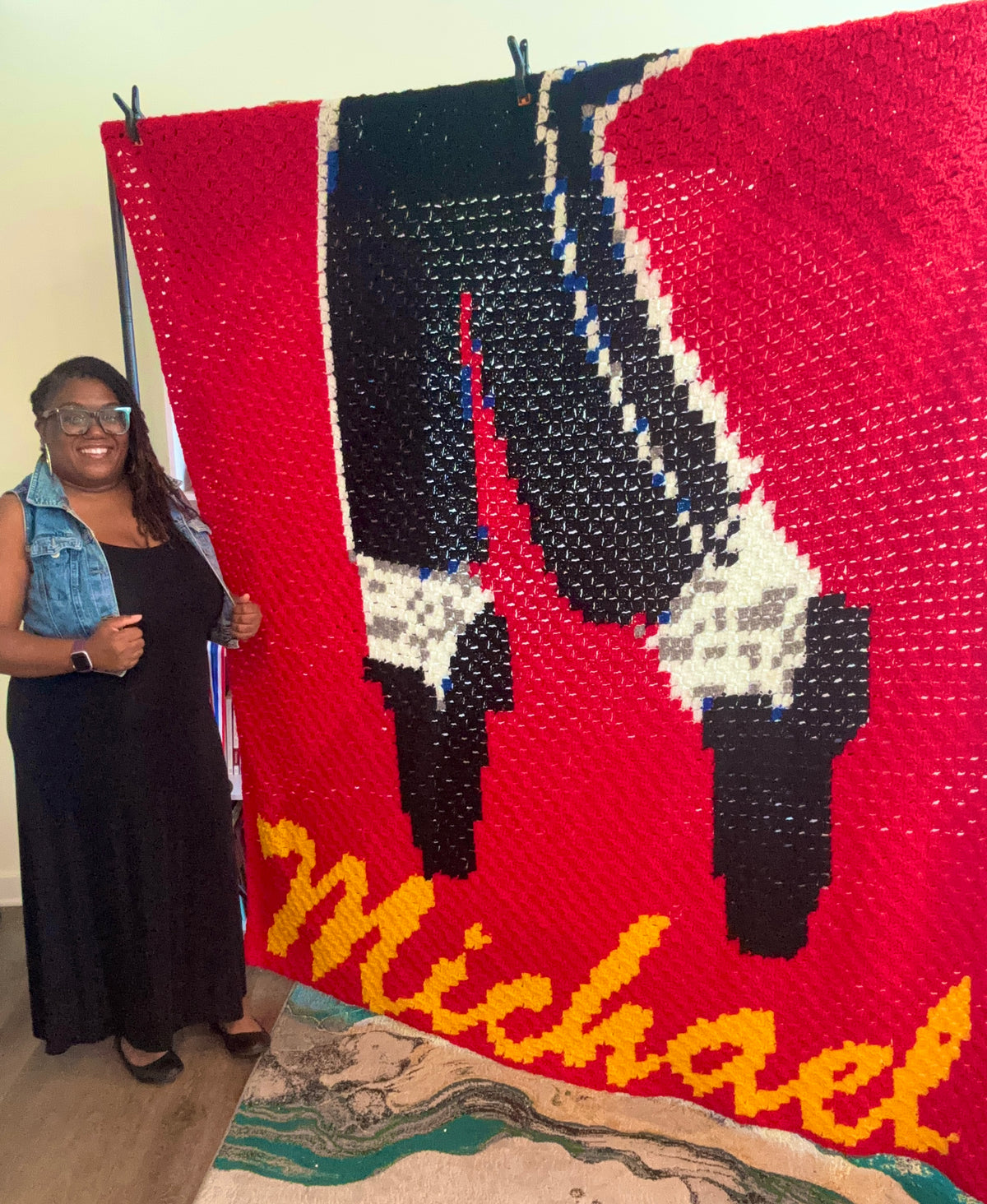 Michael Jackson King size C2C blanket